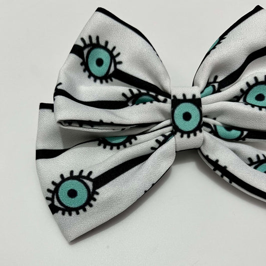 Evil Eyes Hair Bow Clip | Baby Girl Headband