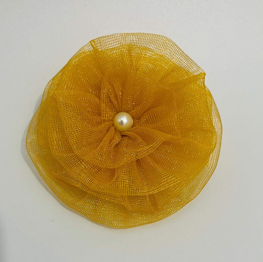 Princess Belle Yellow Flower Fascinator | Princess Accessories