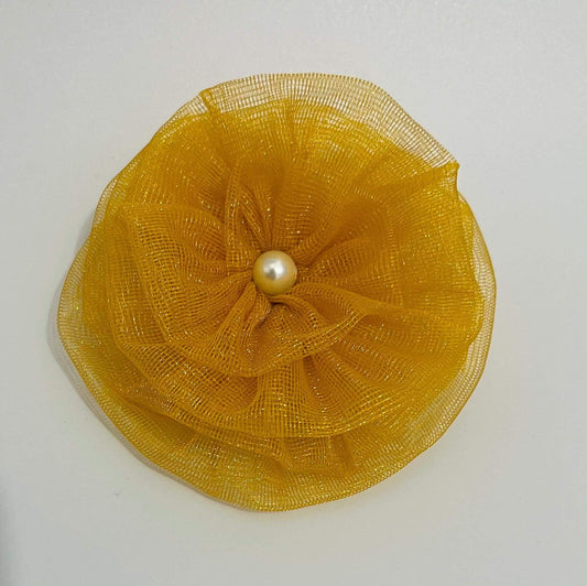 Princess Belle Yellow Flower Fascinator | Princess Accessories