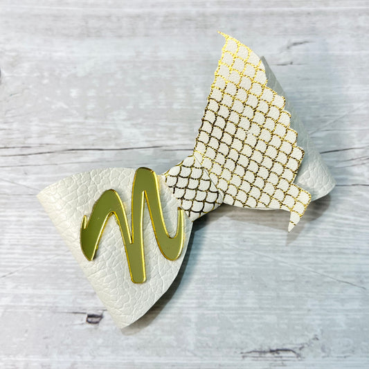 Personalised Mermaid Scales Hair Bow | Custom Name Hair Accessories