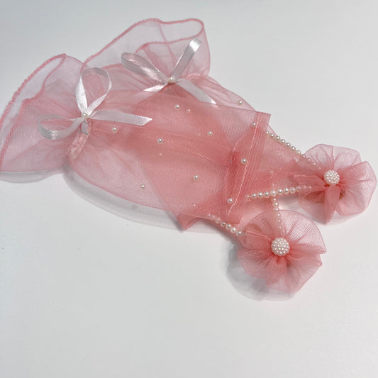 Blush Pink Princess Gloves for birthday
