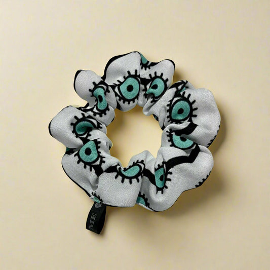 Evil Eyes Hair Scrunchie for Girls and Women | Premium Hair Accessories