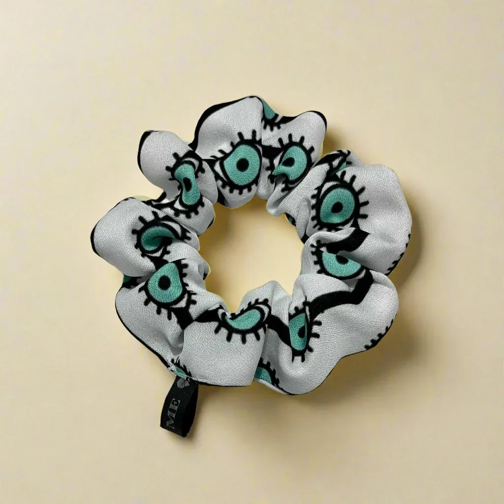 Evil Eyes Hair Scrunchie for Girls and Women | Premium Hair Accessories
