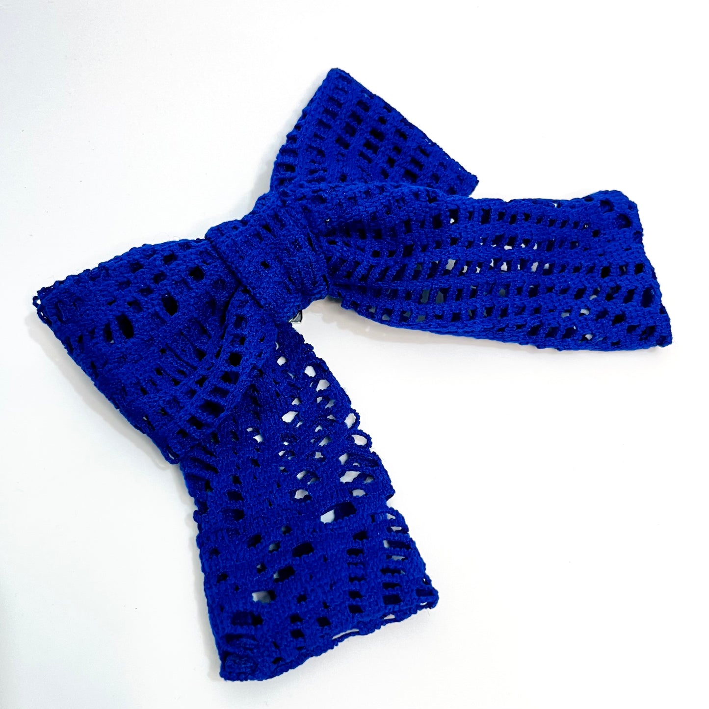 Royal Blue Lace Bow | Women Hair Bows