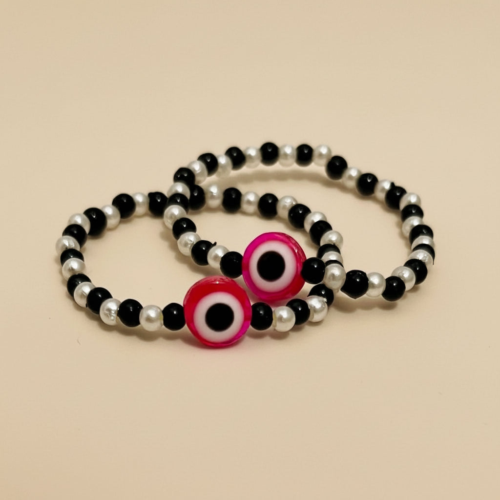 Evil Eyes Black and White Bracelet | Set of 2 | Baby Bracelets