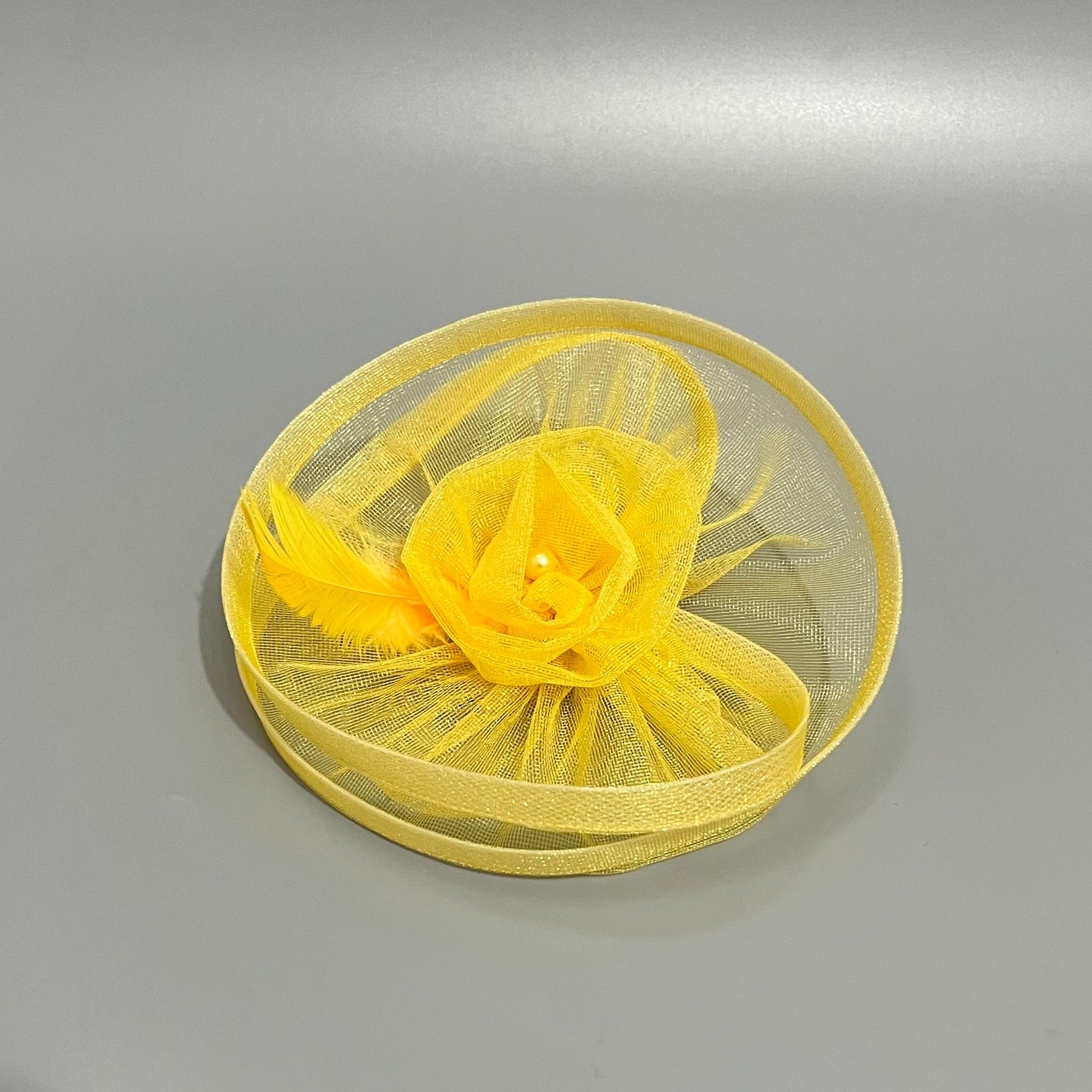 Princess Belle Yellow Fascinator | Alligator Hair Clip for Girls