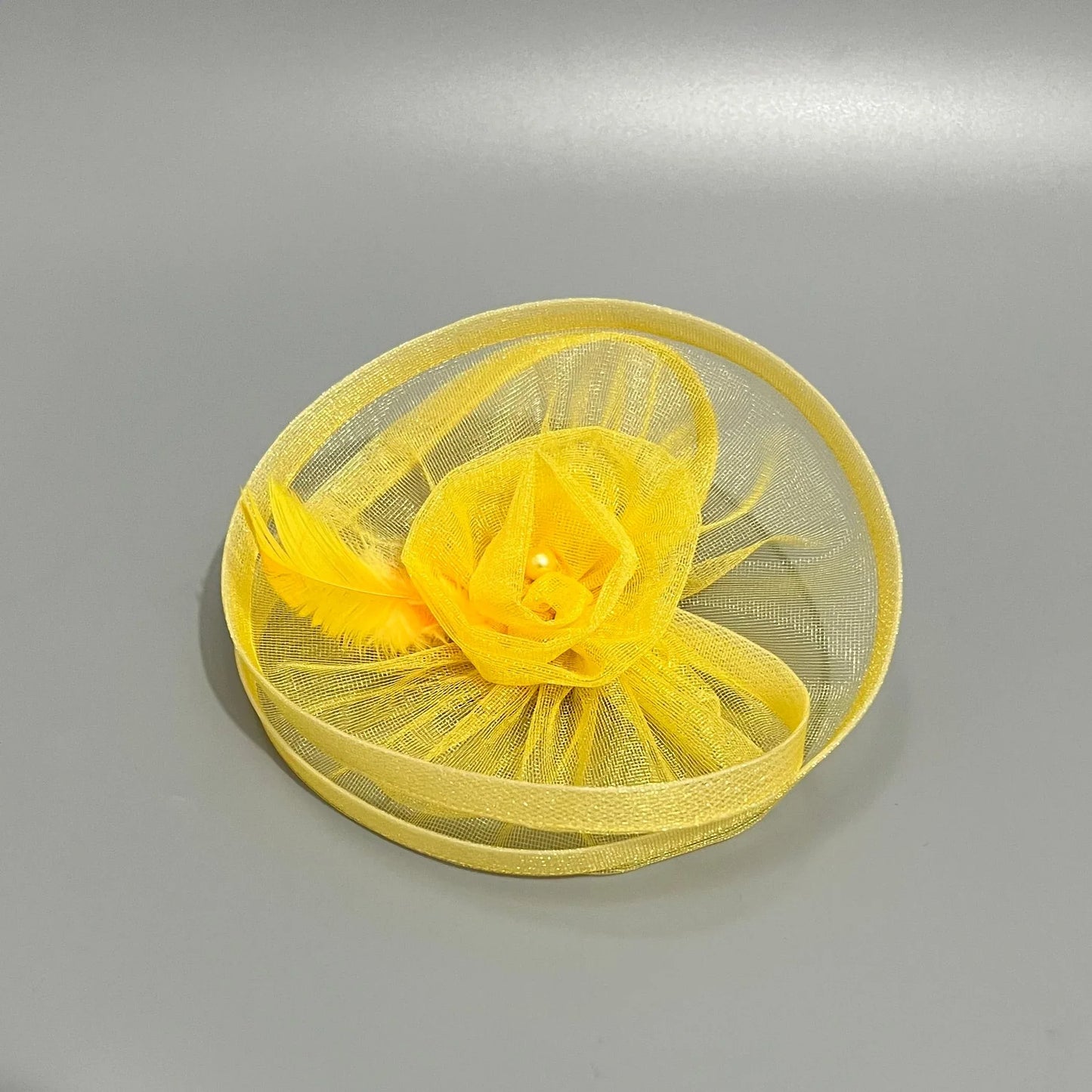 Princess Belle Yellow Fascinator | Alligator Hair Clip for Girls