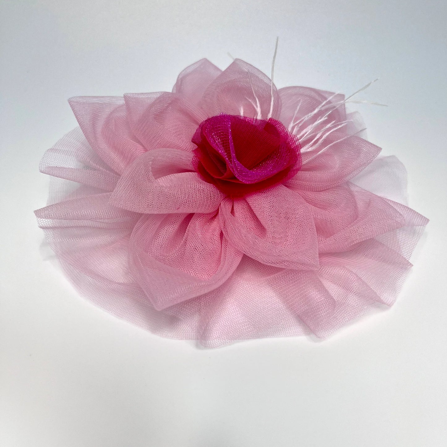 Designer Pink Flower Fascinator | Nylon Baby Girl Headband