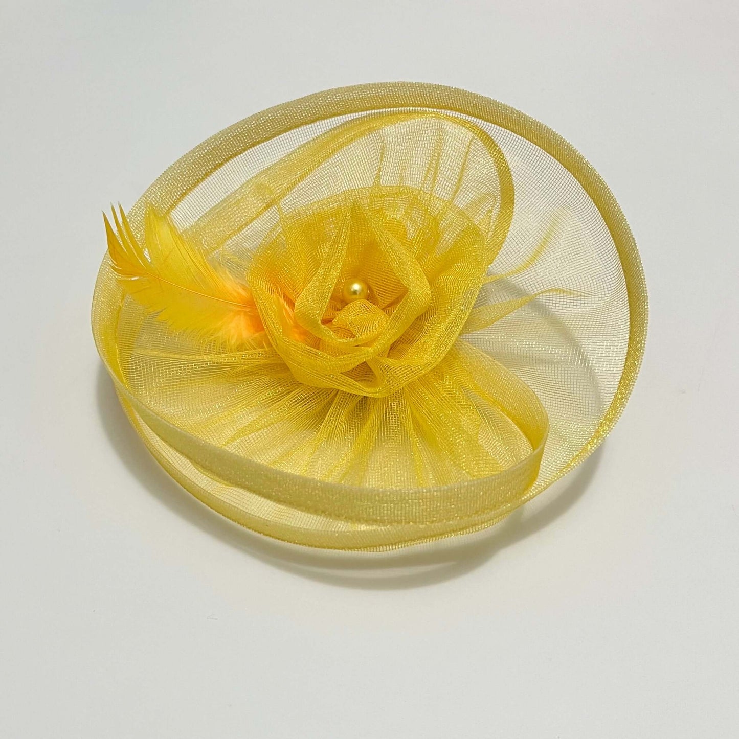 Princess Belle Yellow Fascinator | Headband for Baby Girl