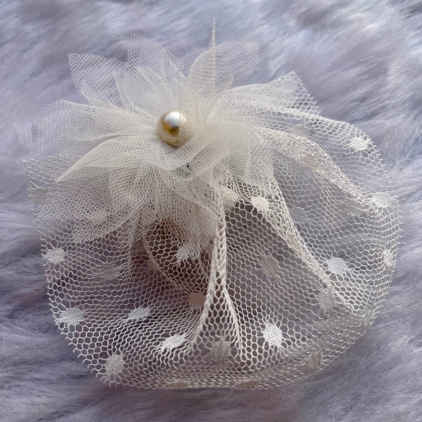 White Flower Hair Clip | Birthday Victorian Look