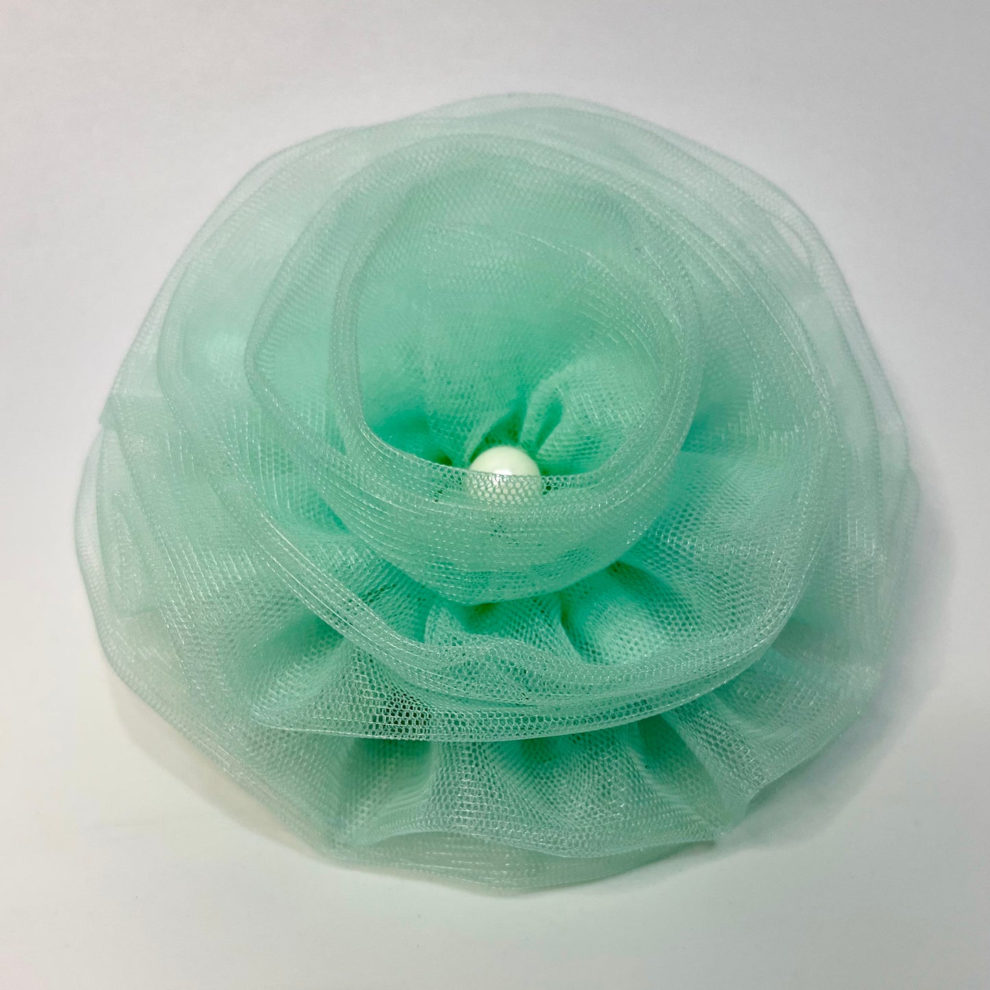 Princess Tiana Sea Green Flower Fascinator | Hair Clip