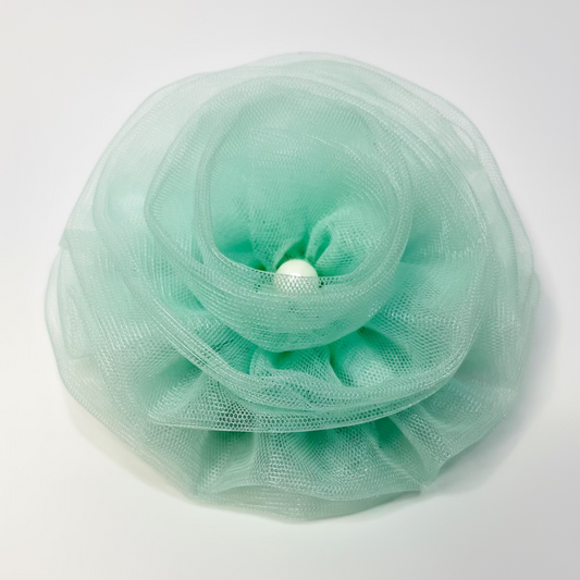 Princess Tiana Sea Green Flower Fascinator | Hair Clip