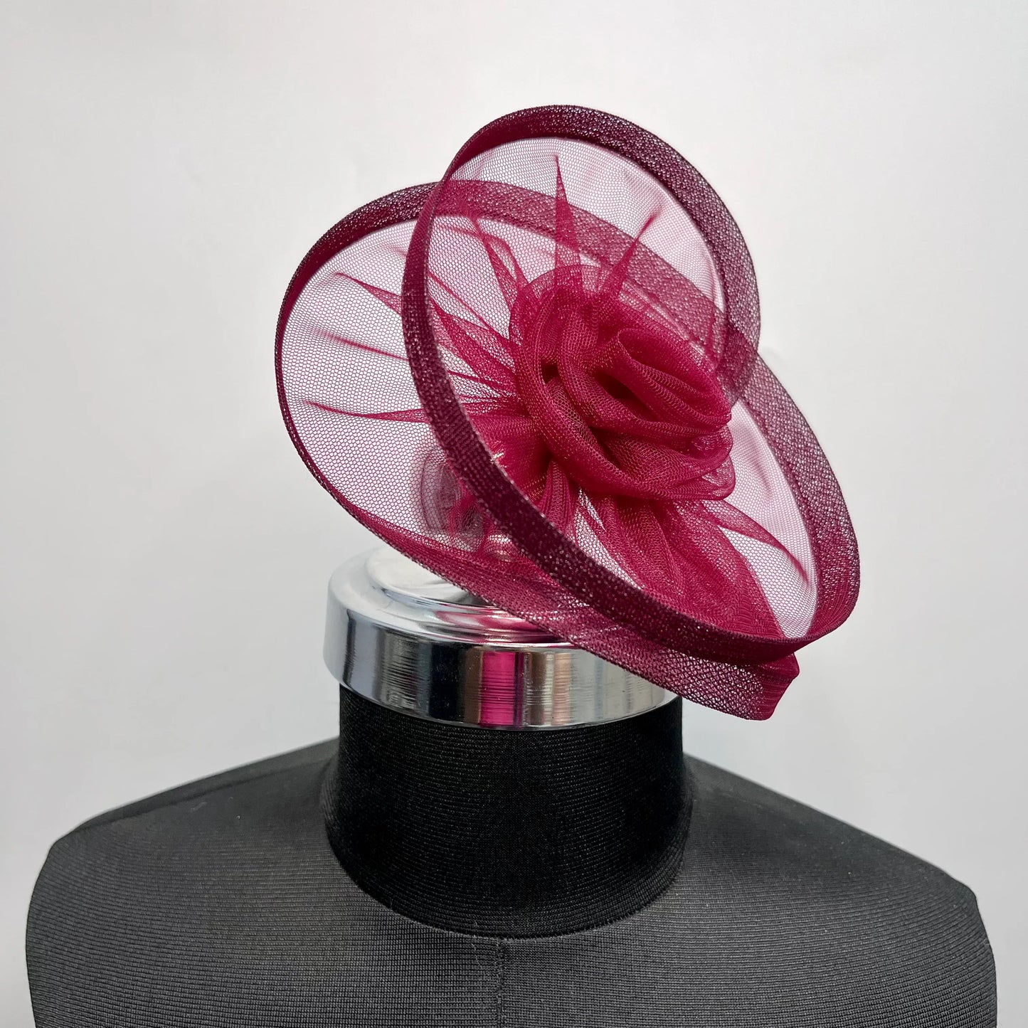 Wine Twisted Fascinator Headband | Birthday Hair Accessory