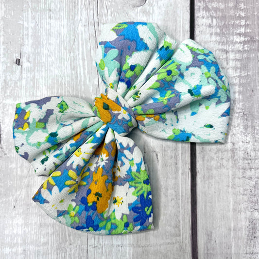 Floral Beauty Knot Bow Hair Clip