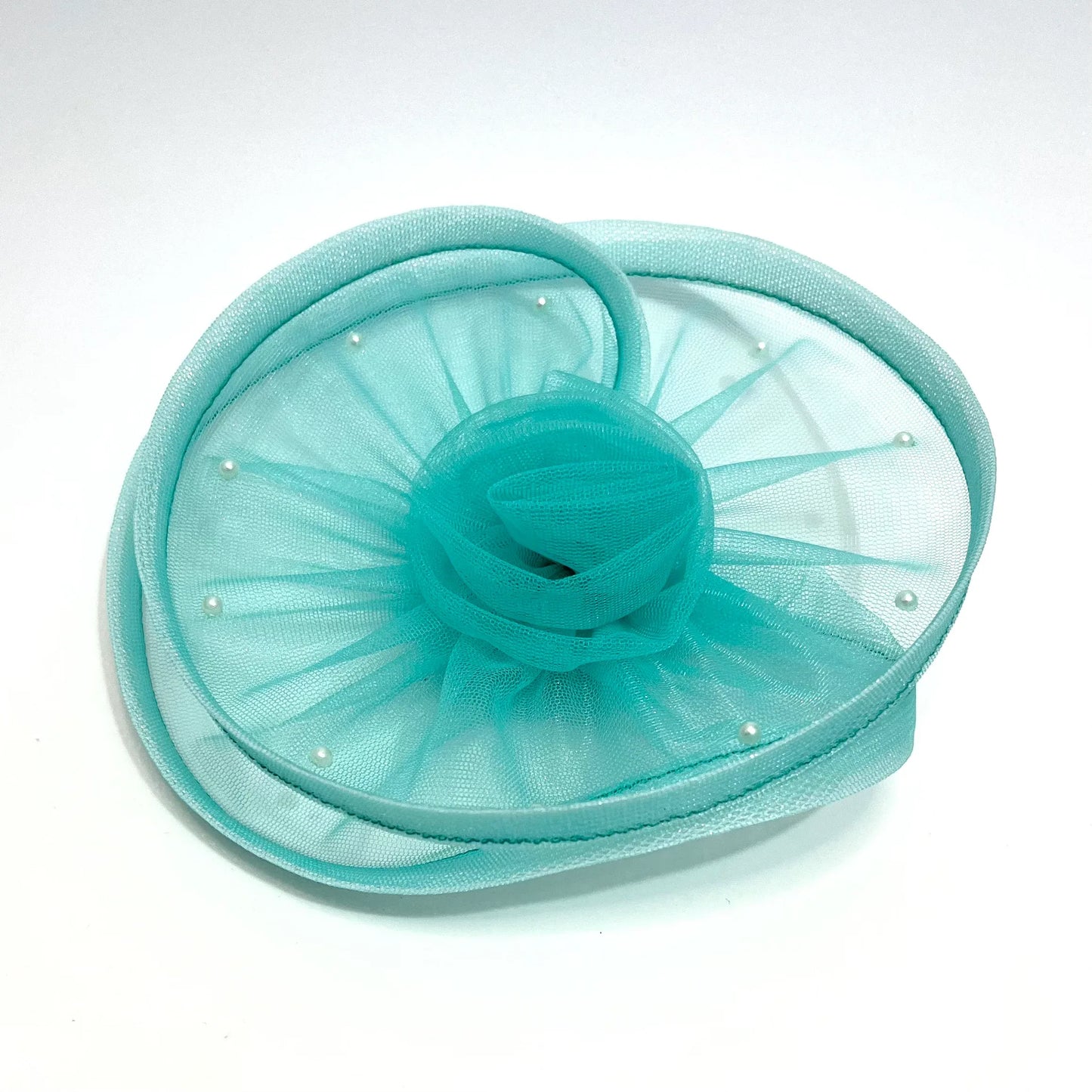 Princess Jasmine Sea Green Fascinator | Alligator Hair Clip