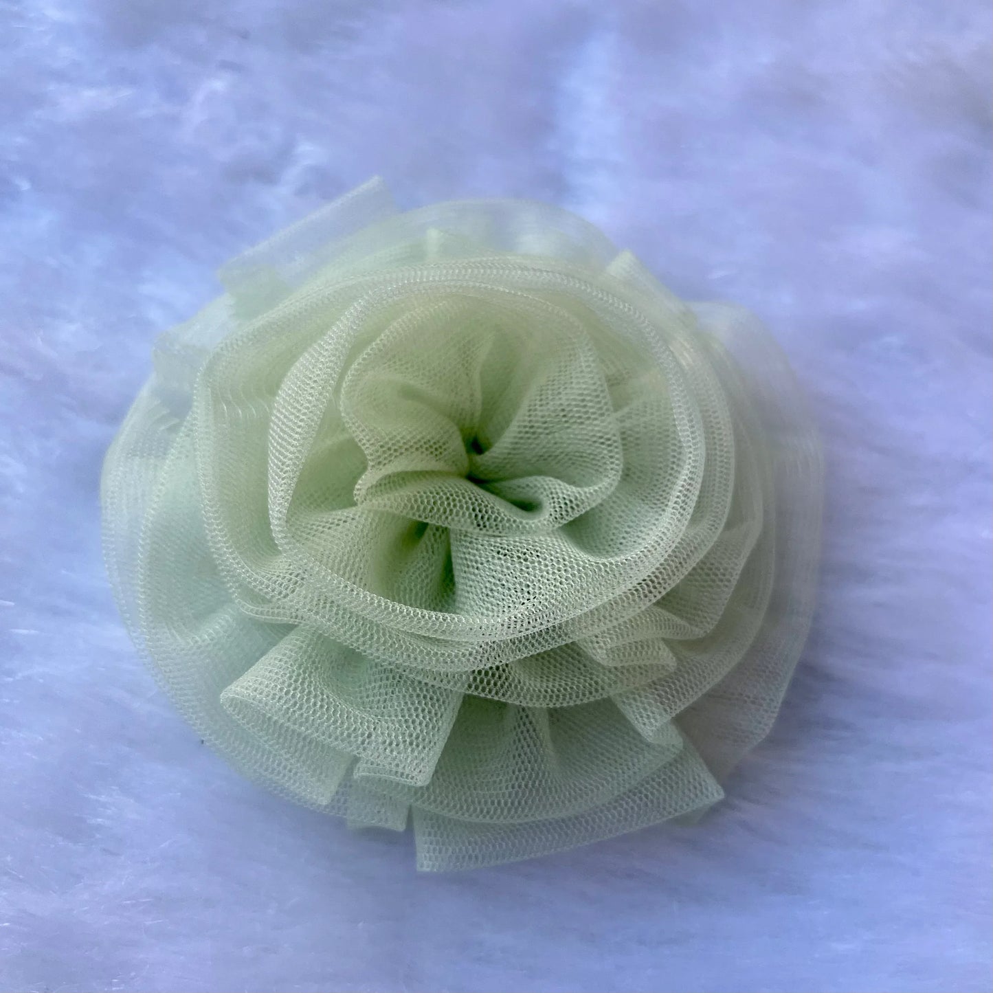 Pastel Green Flower Fascinator Headband | Couture Headpieces