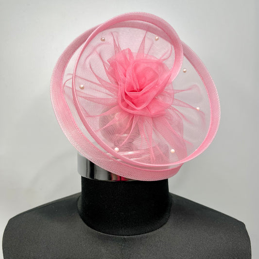 Twisted Baby Pink Fascinator Baby Headband
