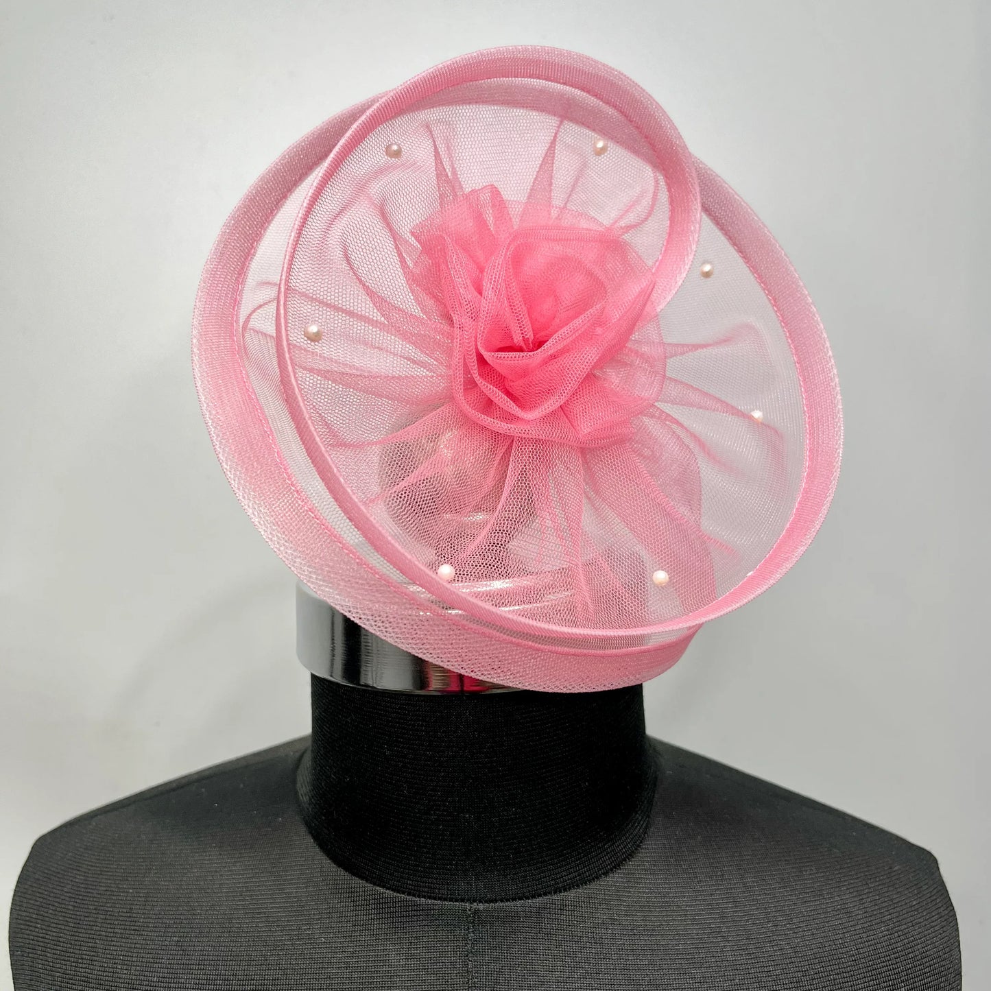 Twisted Baby Pink Fascinator Baby Headband