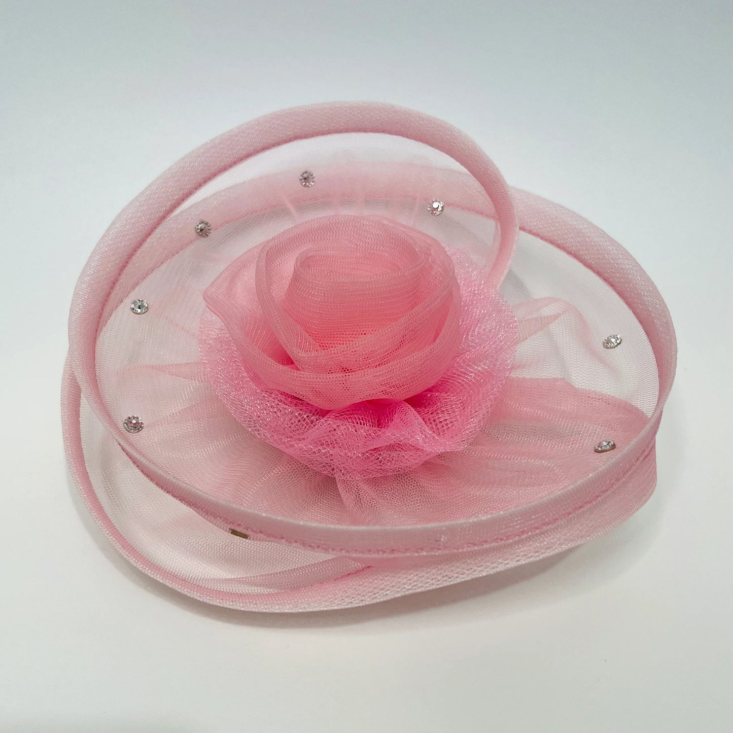 Baby Pink Flower Fascinator | Birthday Hair Clip