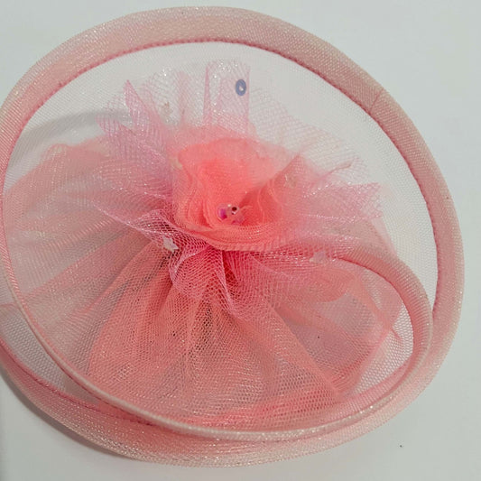 Baby Pink Fascinator | Girl Alligator Hair Clip