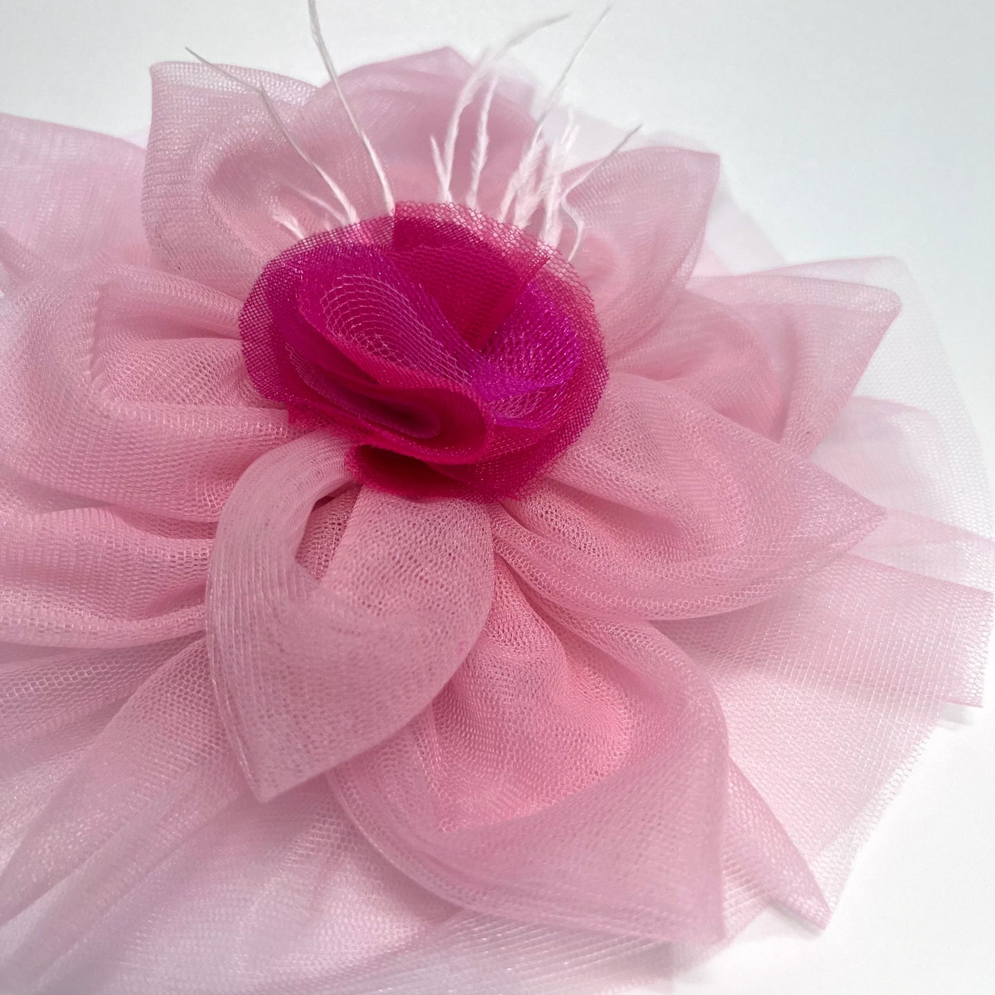 Pink Flower Fascinator Headband | First Birthday