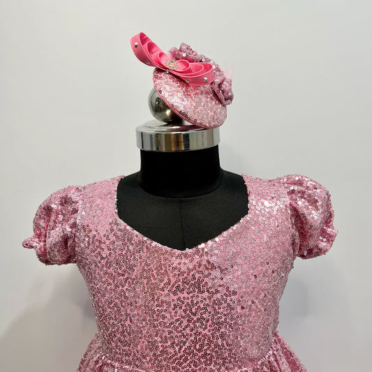 Sequins Pink Gown for Party Dress