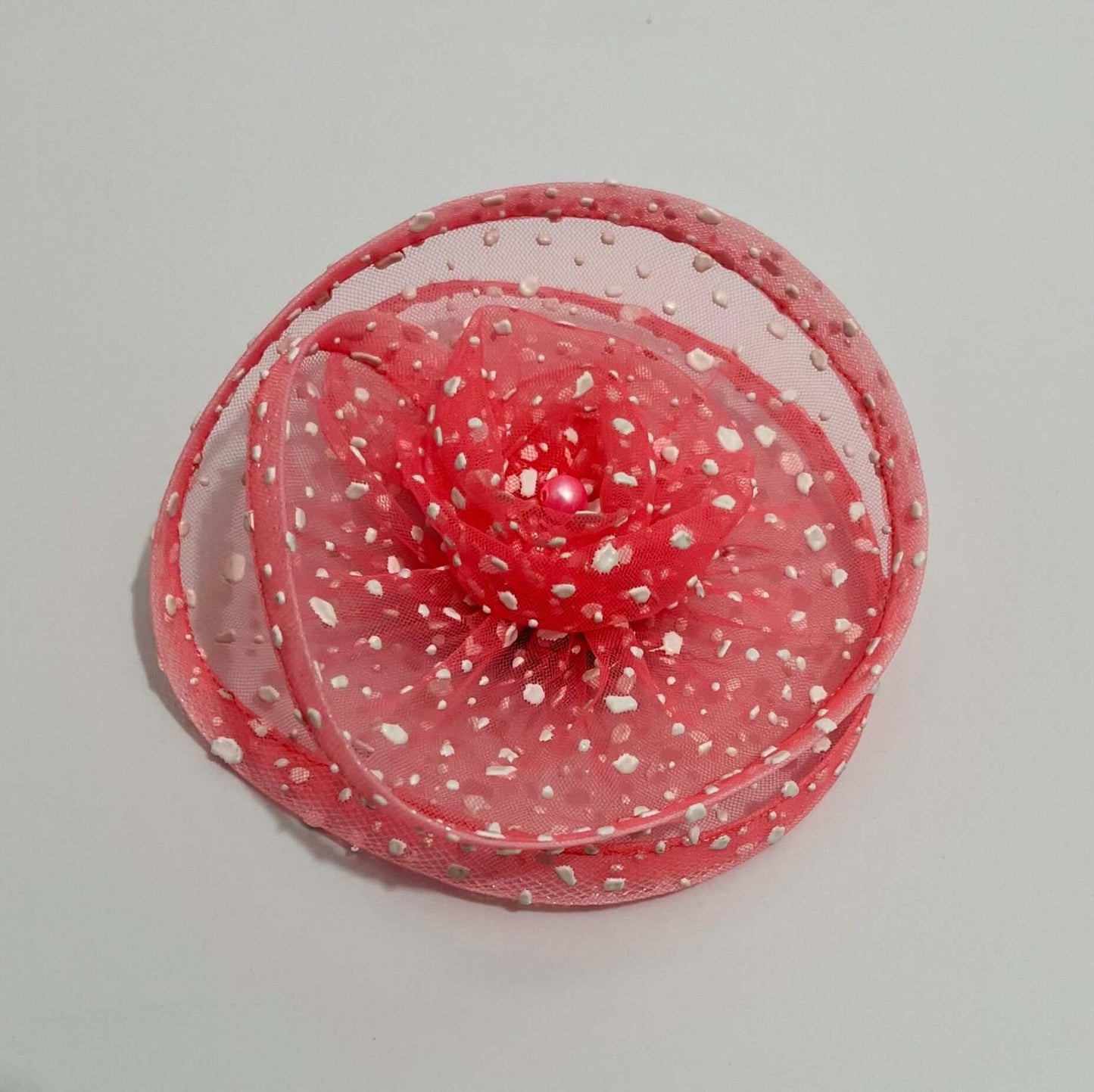 Pink Fascinator | Girl Alligator Hair Clip
