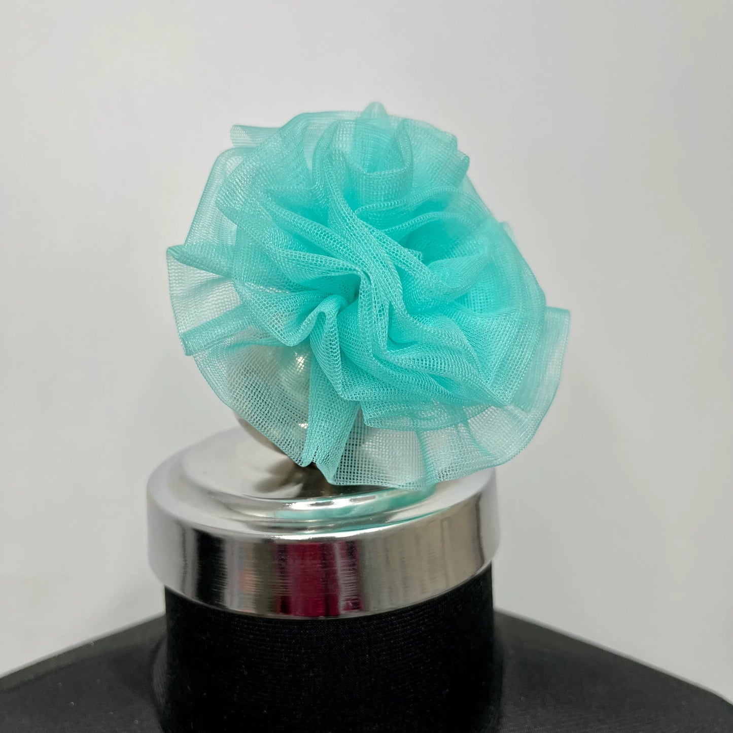 Turquoise Blue Flower Fascinator | Vintage Retro Fashion Accessory