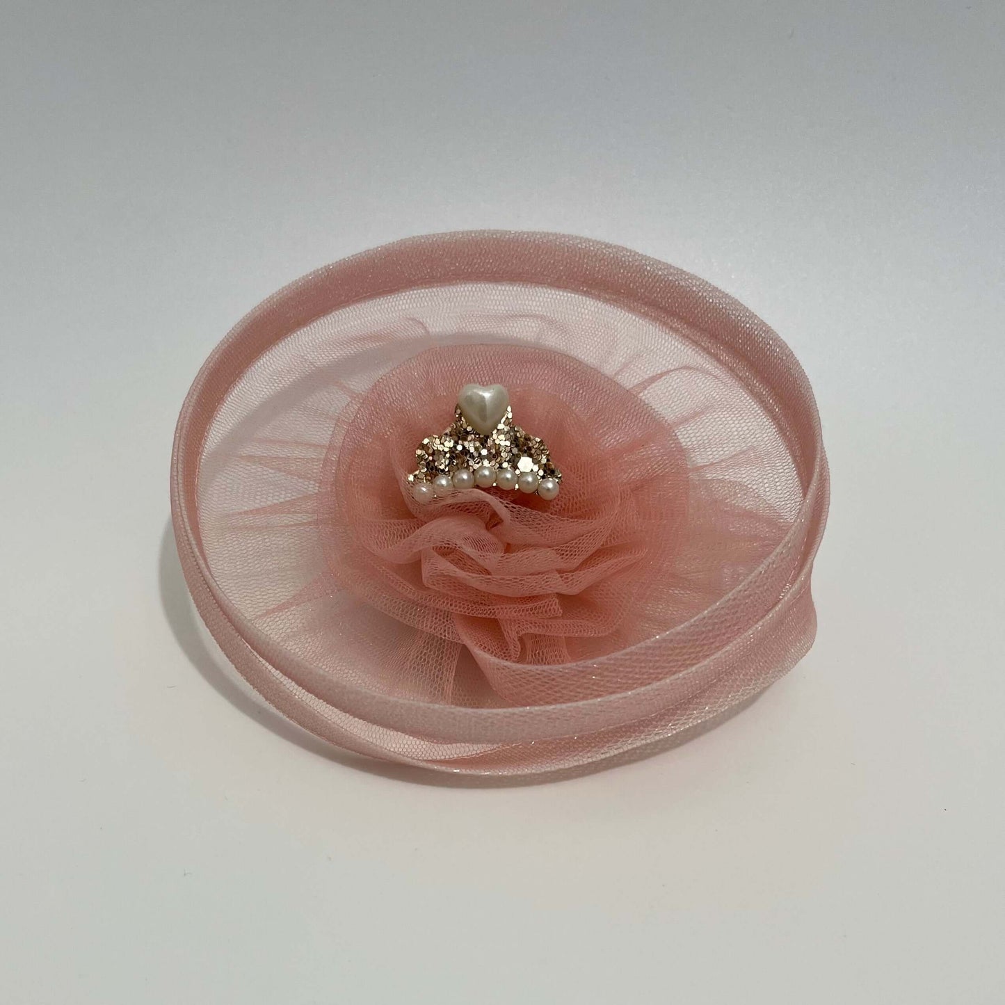 Blush Pink Princess Fascinator | Alligator Hair Clip
