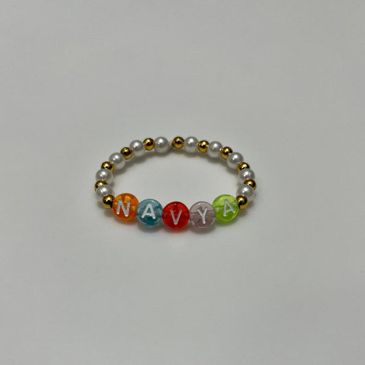 Personalised Multicolor Bracelet | Designer Custom Jewellery for Girls and Women