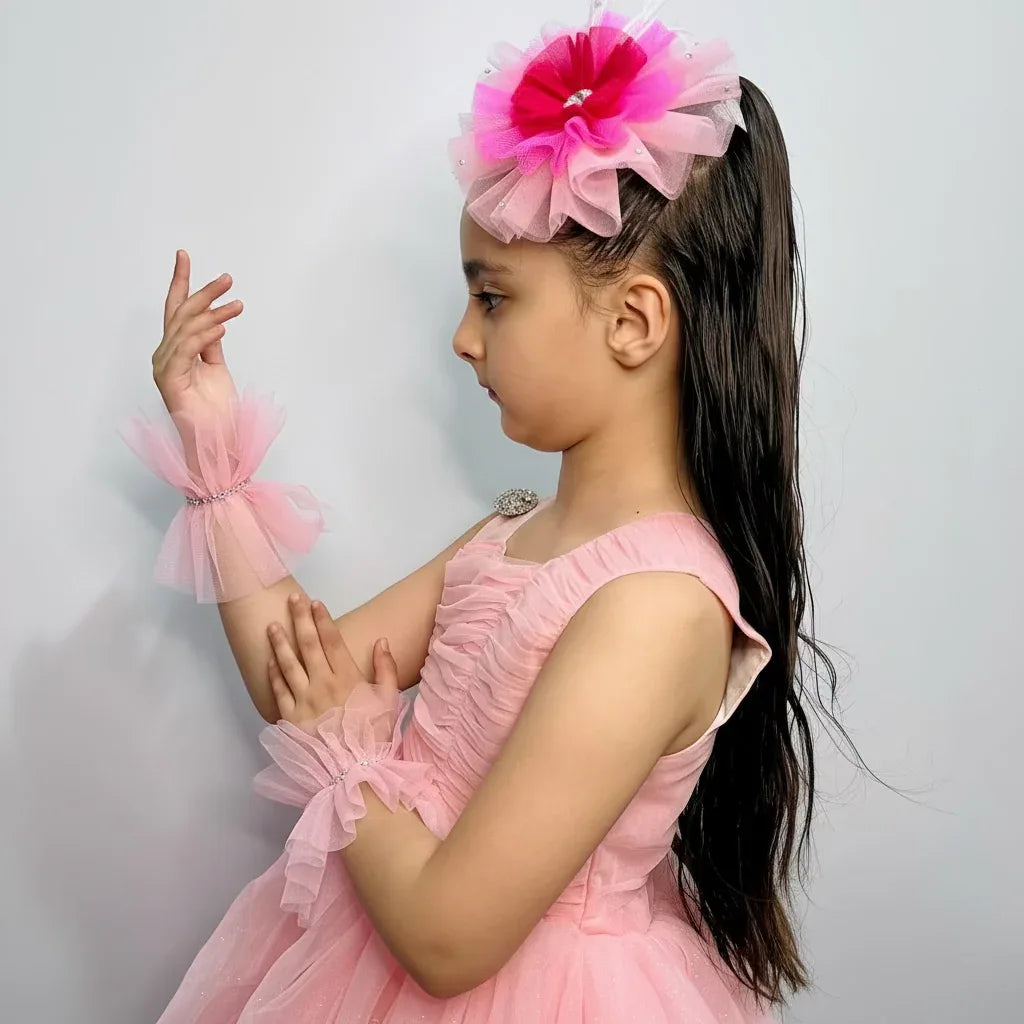 POMPONETTE Pink Fascinator | Birthday Girl Headband