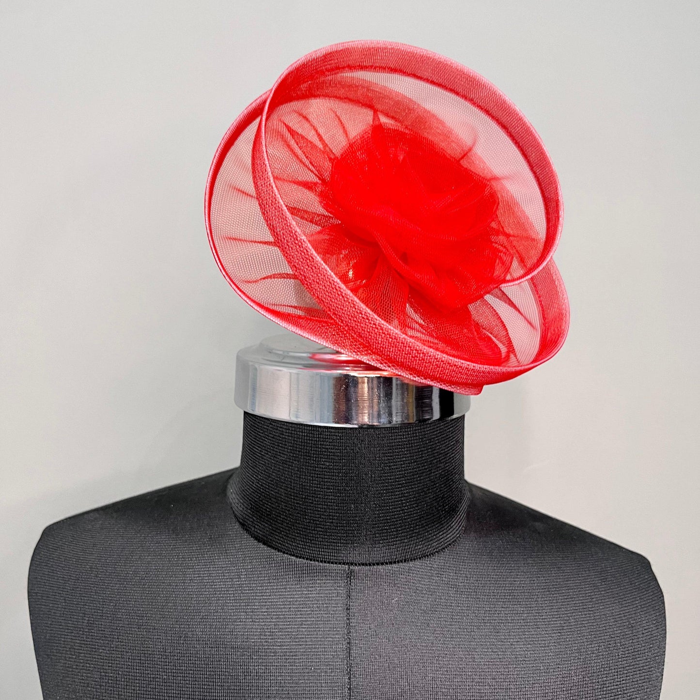 Red Fascinator Hat | Princess Coutoure
