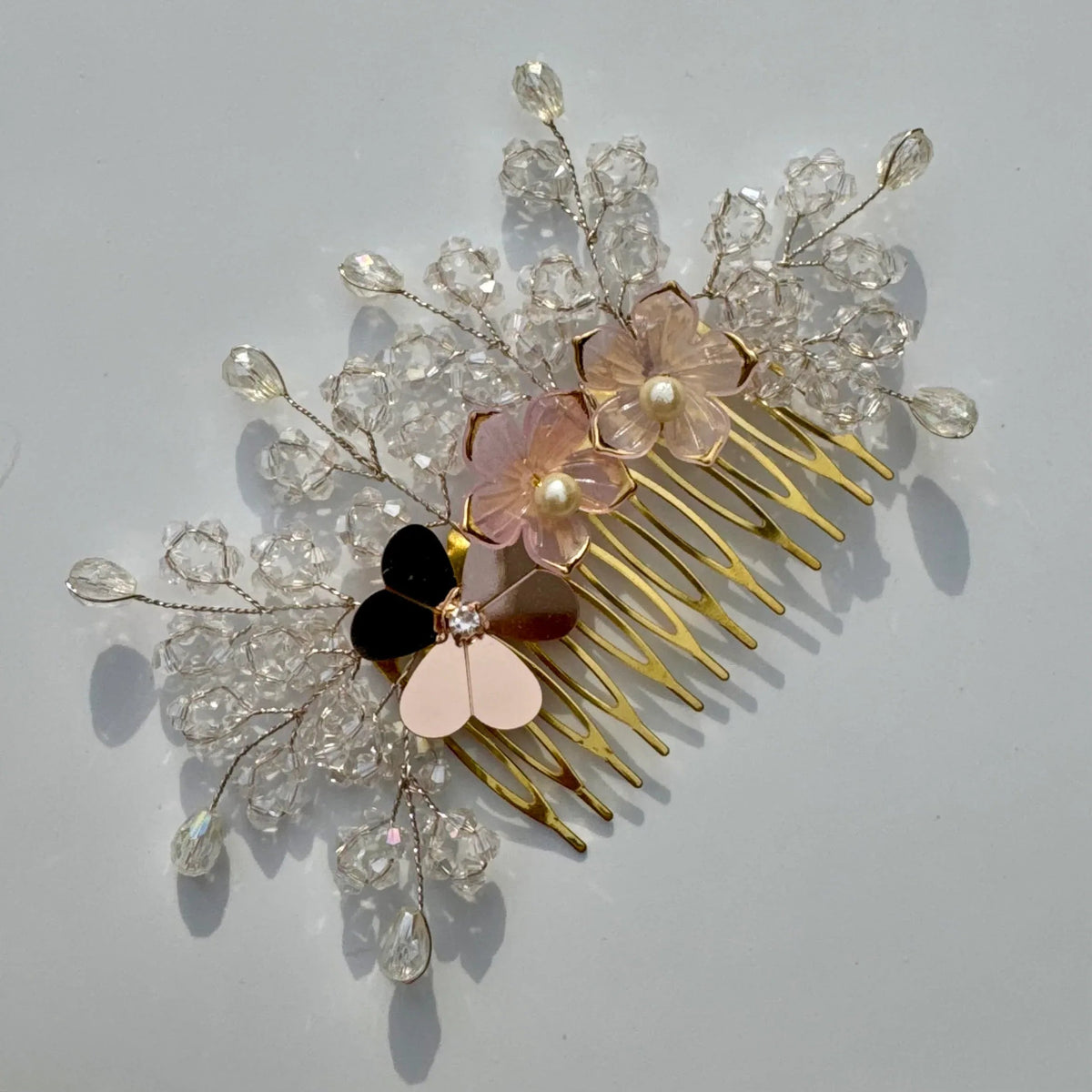 Floral hair accessories for mehendi and haldi celebrations