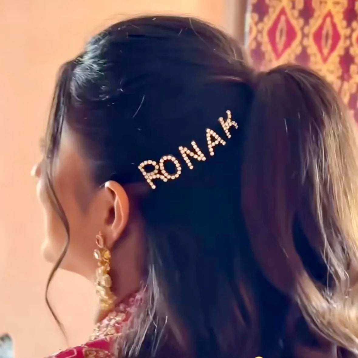 Wedding and Festive Hair Glam Accessories Letter Pins Hair Vines Hair Chains