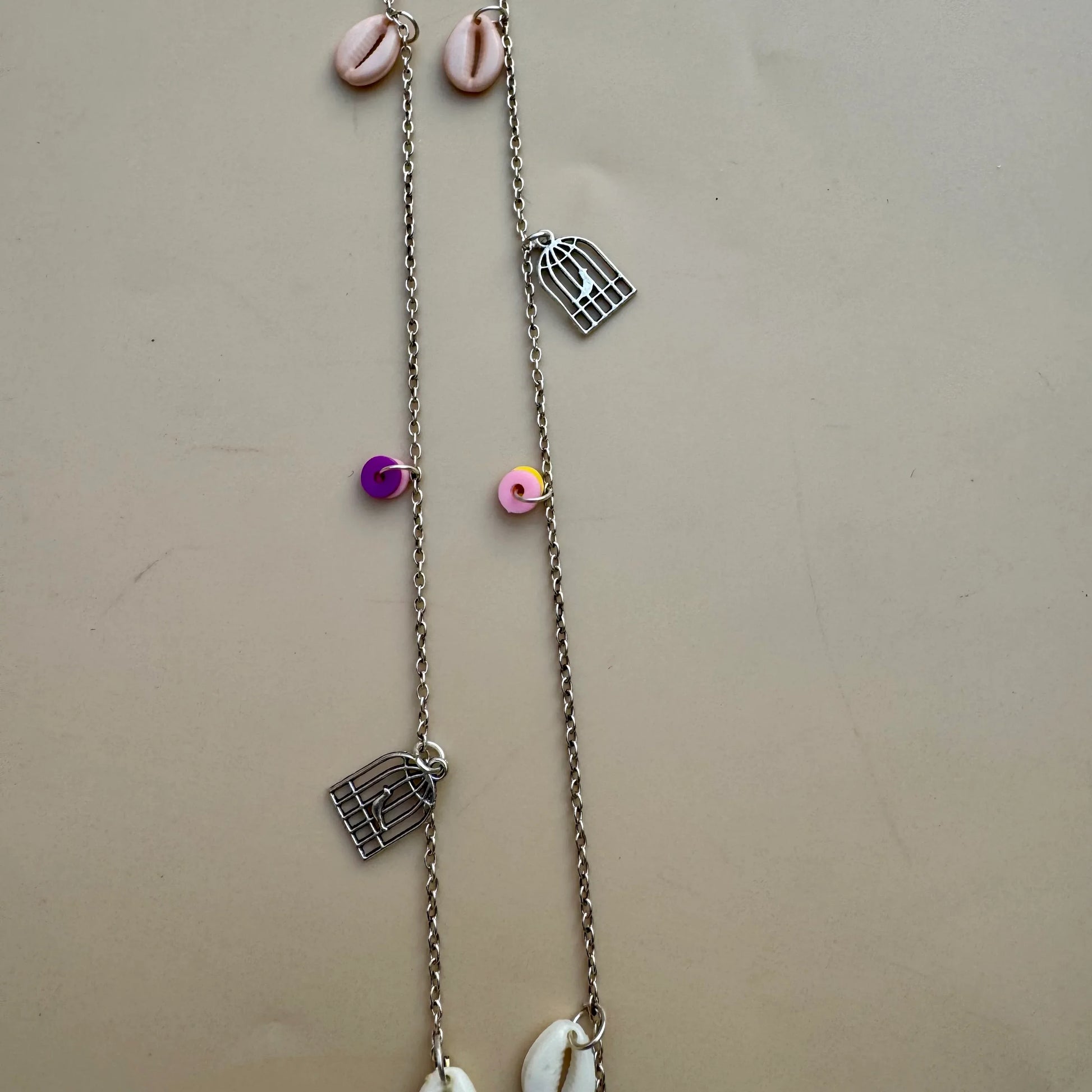 Shell & Charm Silver Hair Chain