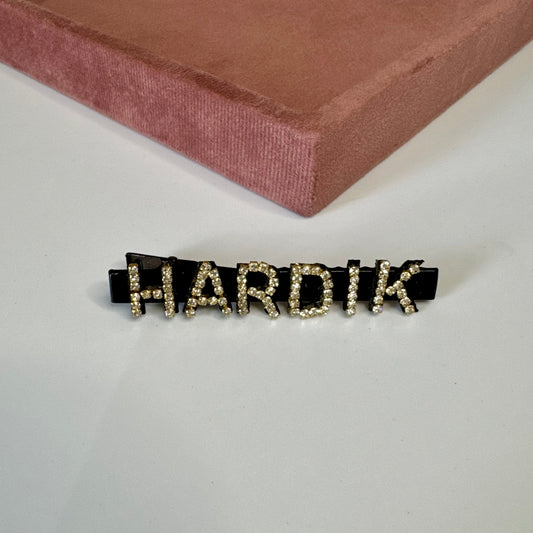 Personalized Crystal Name Hair Clip