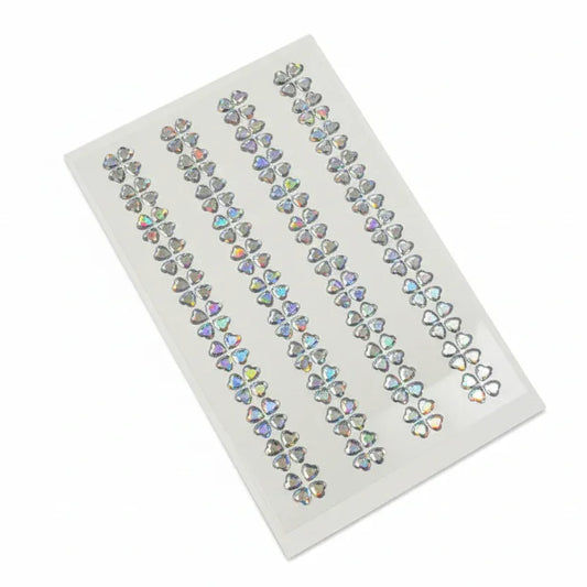 Crystal Heart 3D Hair Sticker Sheet