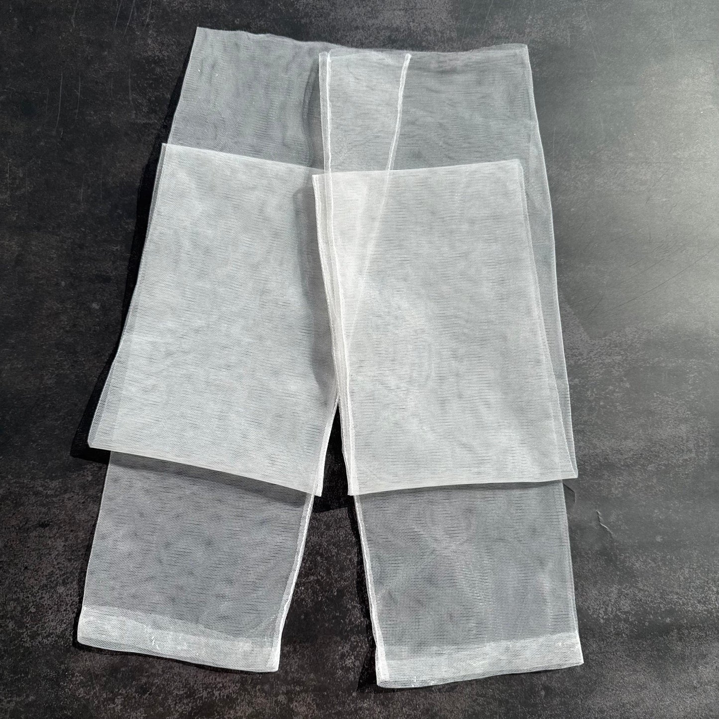 White Sheer Mesh Sleeve Gloves – Fingerless Opera Style