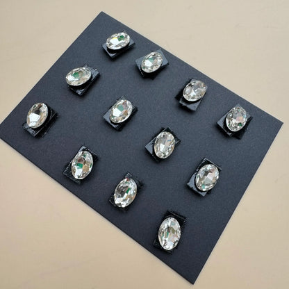 Crystal Elegance Hair Sticker Sheet