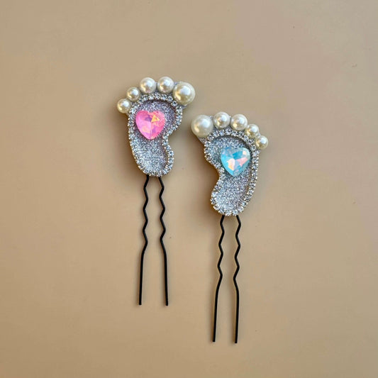 Baby Feet Hair Pin Set (Mirror Pair)