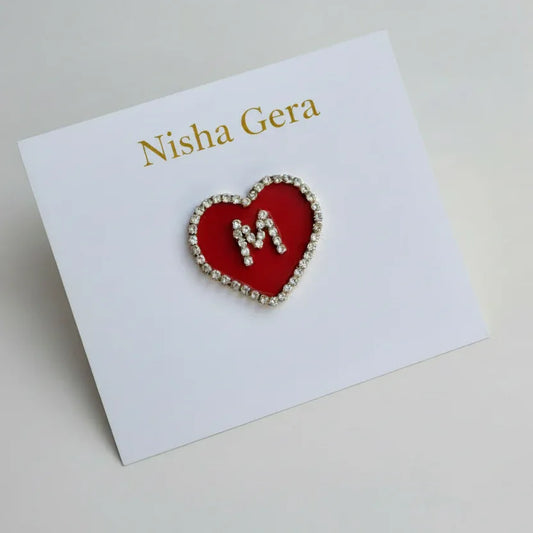 Personalized Heart Hair Clip