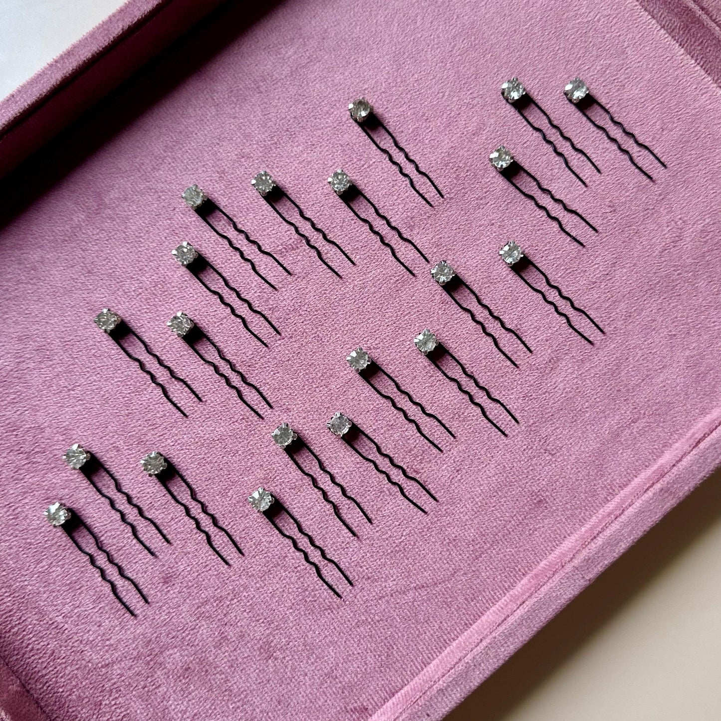Premium Silver Crystal Pins