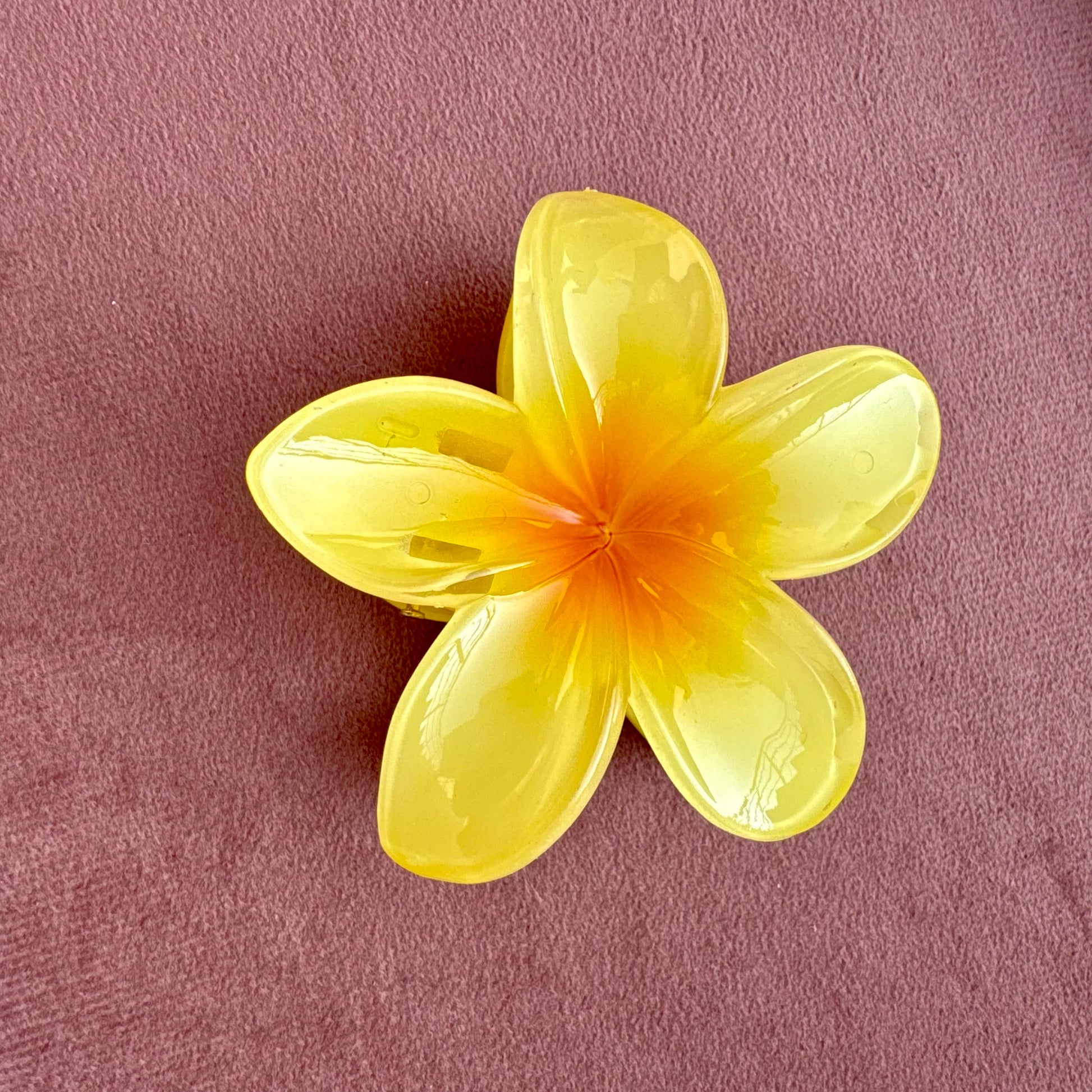 Yellow Flower Claw Clip