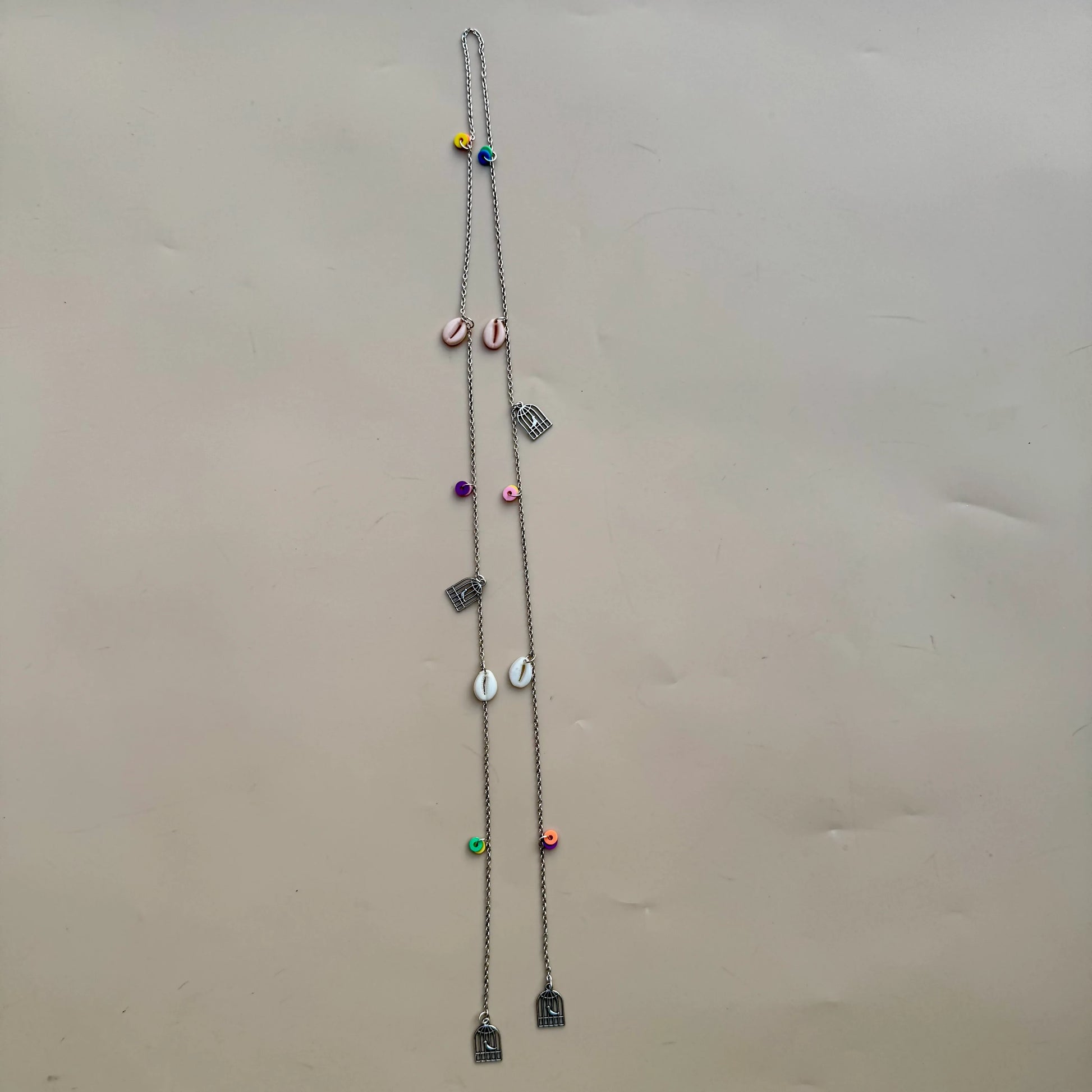 Shell & Charm Silver Hair Chain