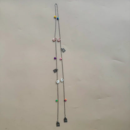 Shell & Charm Silver Hair Chain