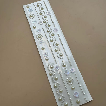 Pearl Flower 3D Hair Stickers