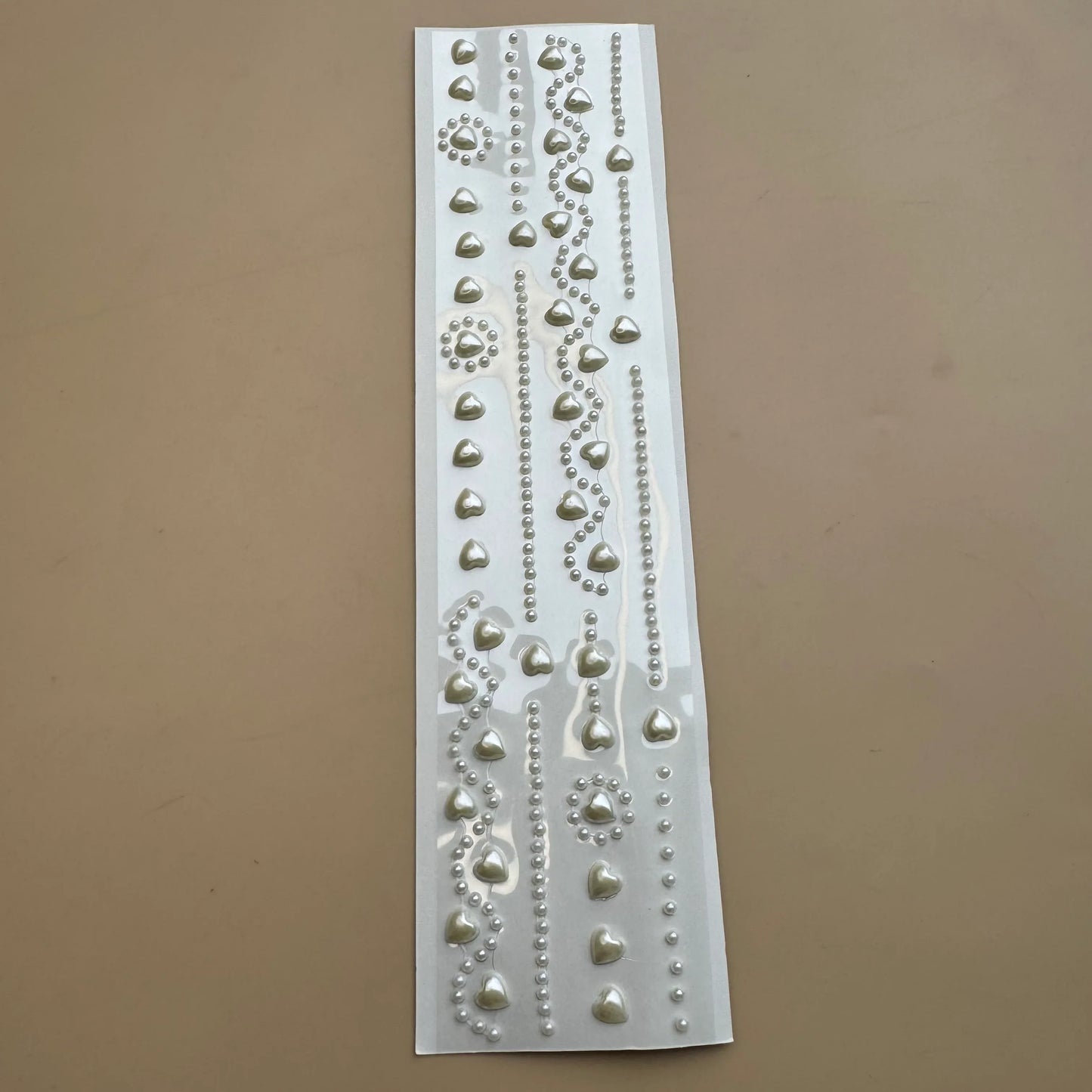 Pearl Heart Self-Adhesive Hair Stickers