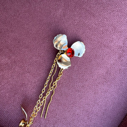 Golden Flowers Hair Chain