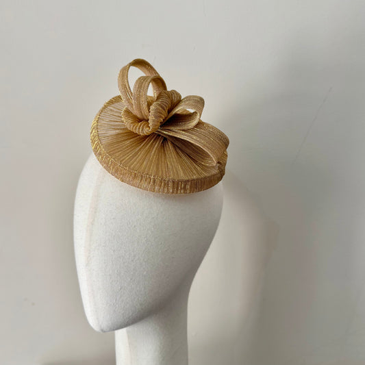 Golden Opulence Regal Fascinator Hat