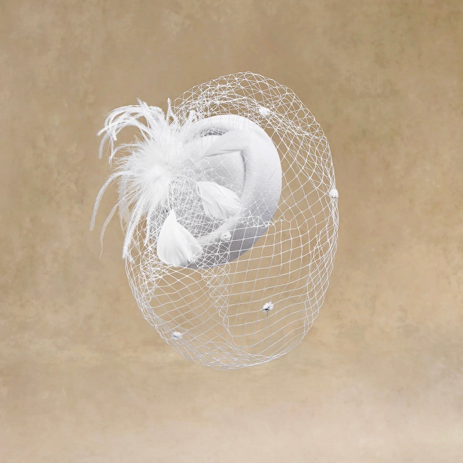 White Luxe Bridal Hat | Woman Hair Accessories
